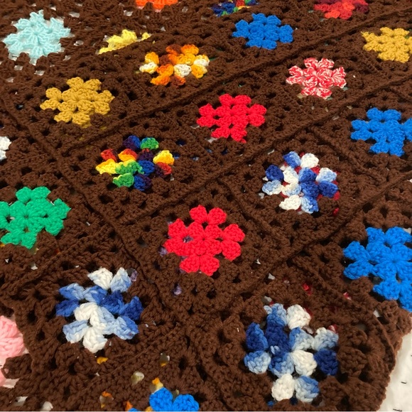 Vintage afghan granny square - Picture 5 of 5
